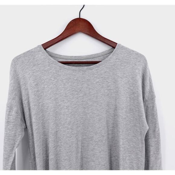 Lululemon To The Point Top Womens Size Large Gray Asymmetric Yoga Lounge - Picture 3 of 11